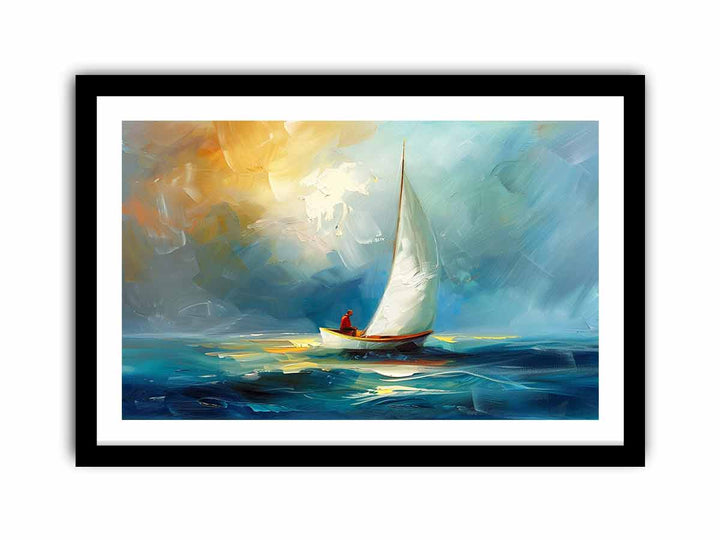 Boat-Knife-Sea-Art-Painting