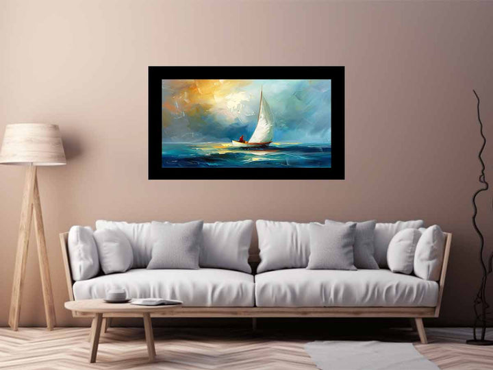 Boat-Knife-Sea-Art-Painting