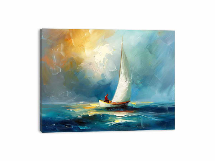 Boat-Knife-Sea-Art-Painting