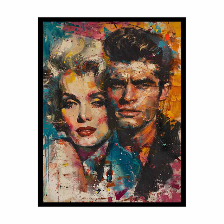 Marilyn Monroe and James Dean Painting