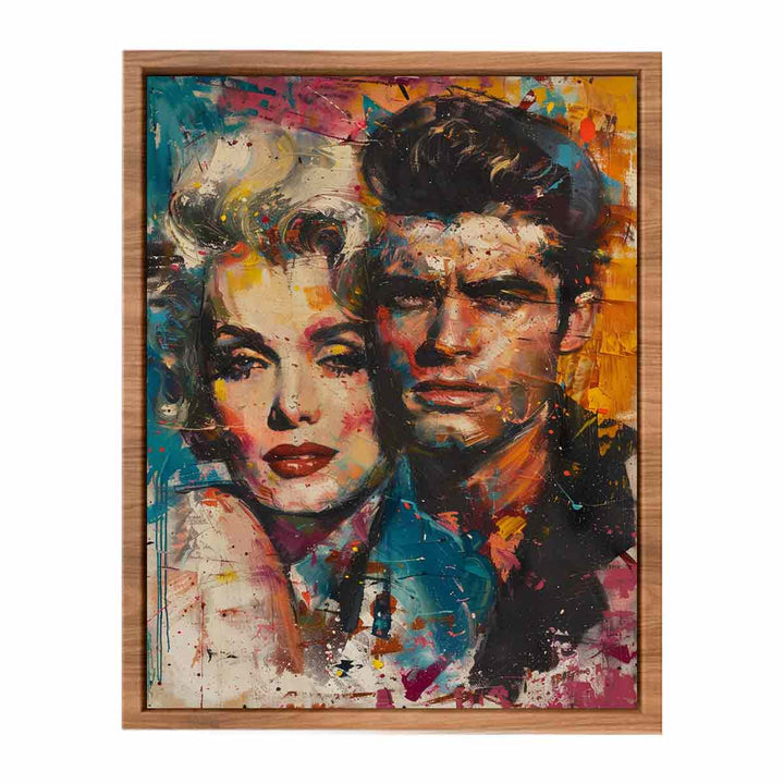 Marilyn Monroe and James Dean Painting