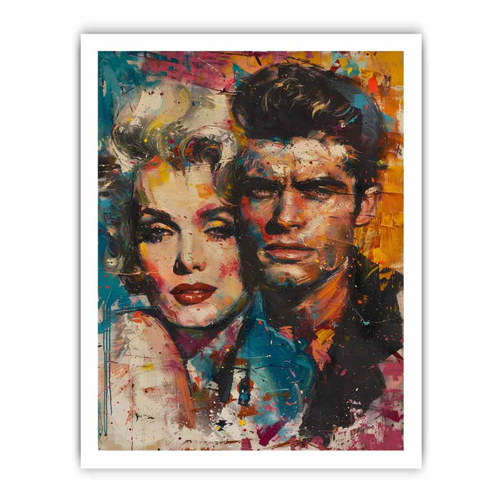 Marilyn Monroe and James Dean Painting