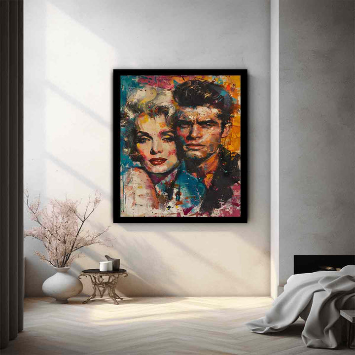 Marilyn Monroe and James Dean Painting