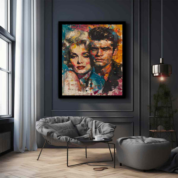 Marilyn Monroe and James Dean Painting