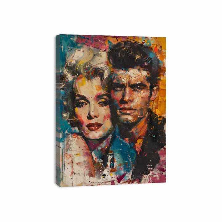 Marilyn Monroe and James Dean Painting