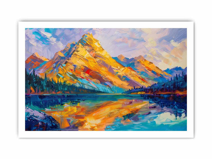 Yellow Mountain Knife Landscape Art Painting