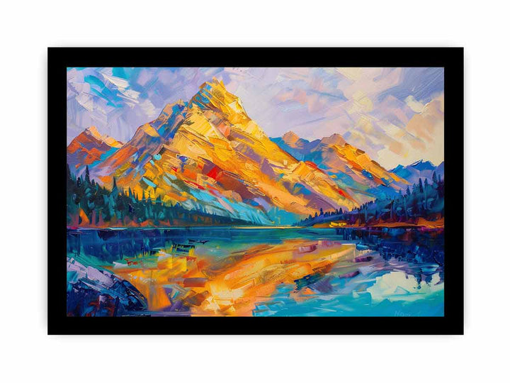 Yellow Mountain Knife Landscape Art Painting