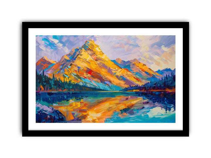 Yellow Mountain Knife Landscape Art Painting