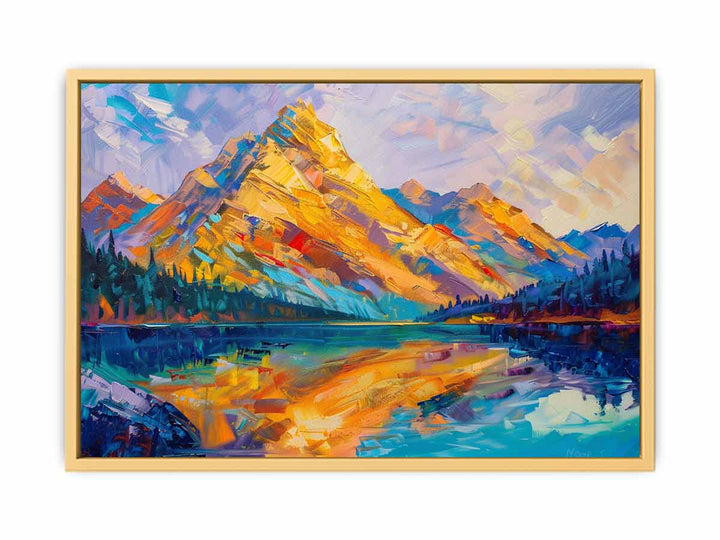 Yellow Mountain Knife Landscape Art Painting