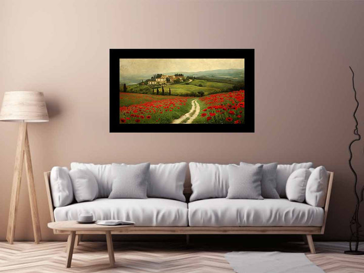 Beautiful Field Of Poppies  