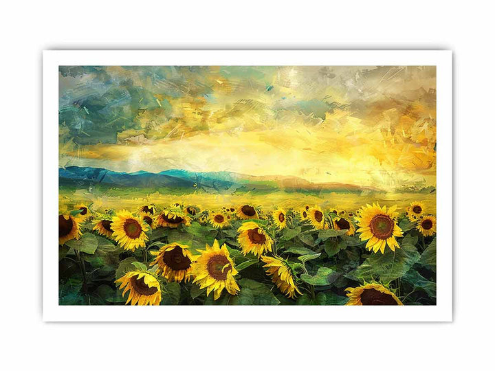 Sunflower Field Oil Painting