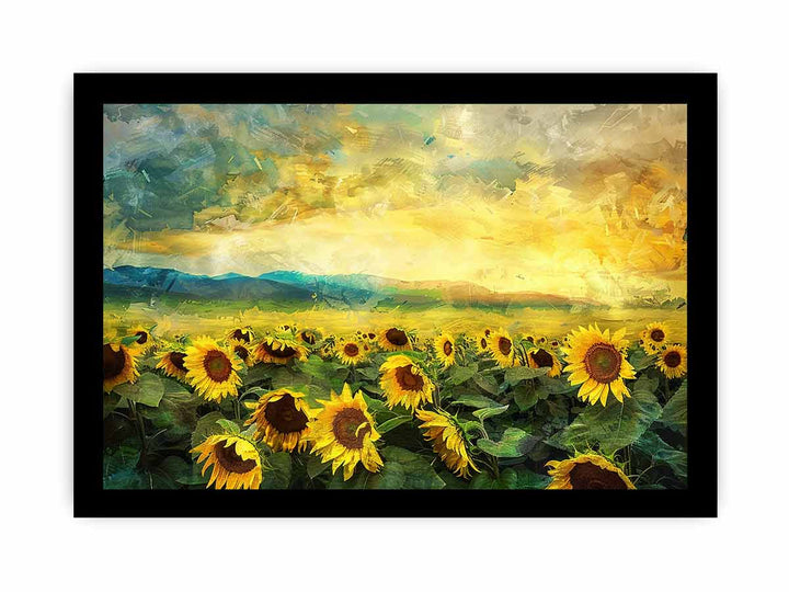 Sunflower Field Oil Painting