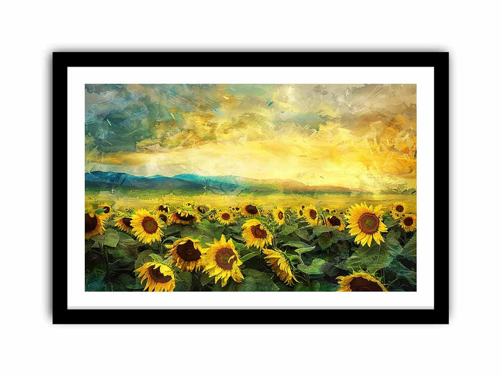 Sunflower Field Oil Painting