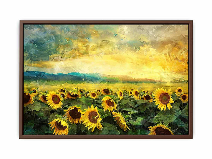 Sunflower Field Oil Painting