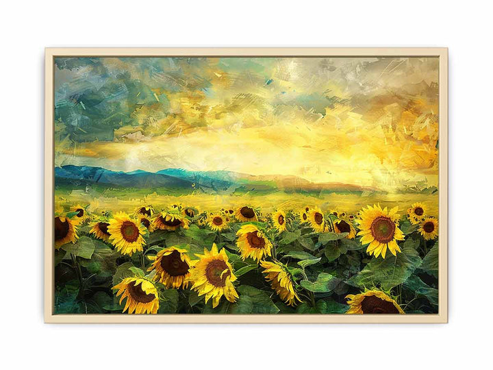 Sunflower Field Oil Painting