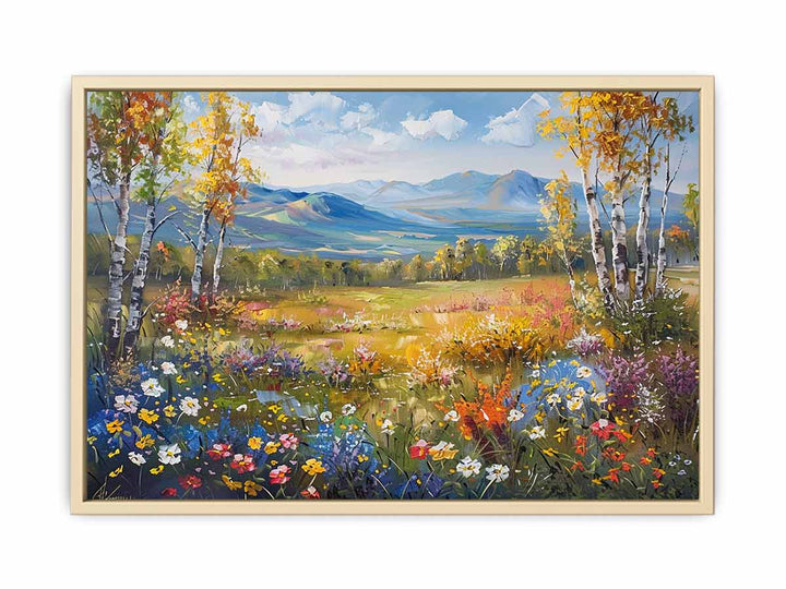 Beautiful Landscape Painting  Framed Print