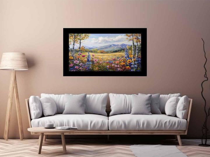 Flowers Landscape Painting  