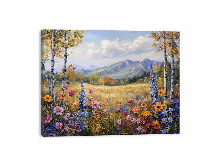 Flowers Landscape Painting  