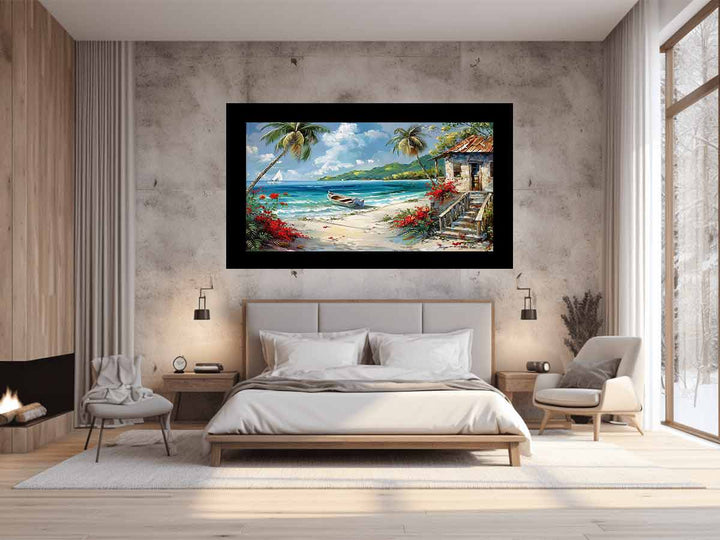 Caribbean Beach Painting  