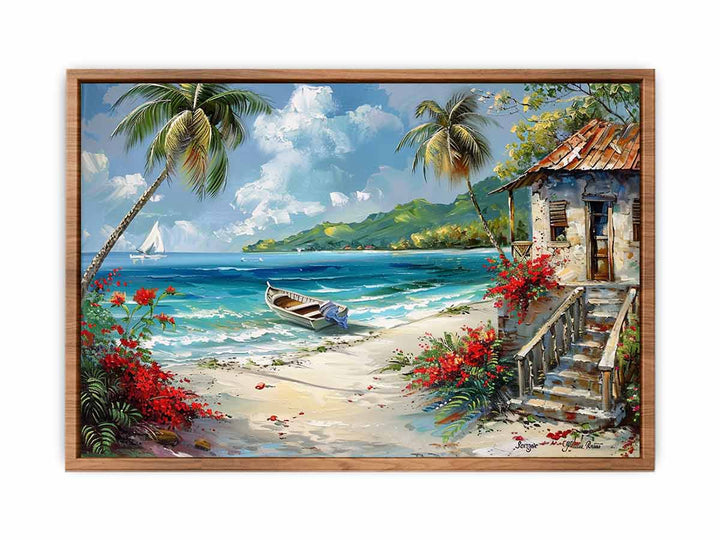 Caribbean Beach Painting 