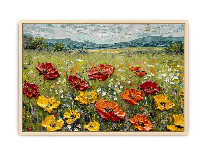 Vibrant Field Framed Print