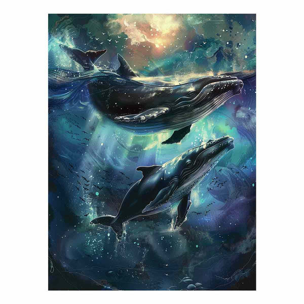 Whale Couple Painting