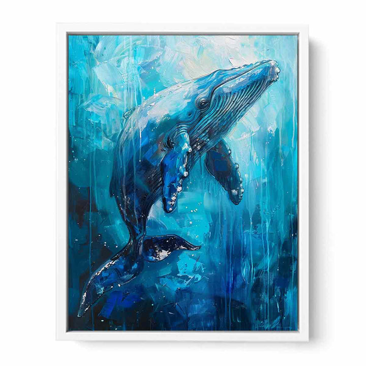 Whale Painting  Canvas Print