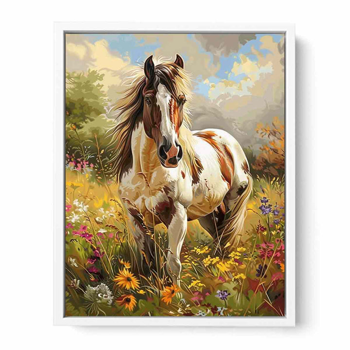 Pony Painting  Canvas Print