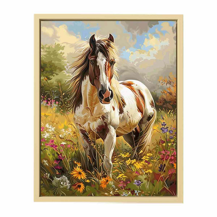 Pony Painting  Framed Print