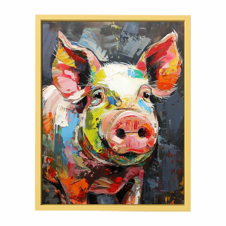 Pig Painting   Poster