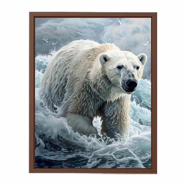 Polar Bear Painting   Art Print