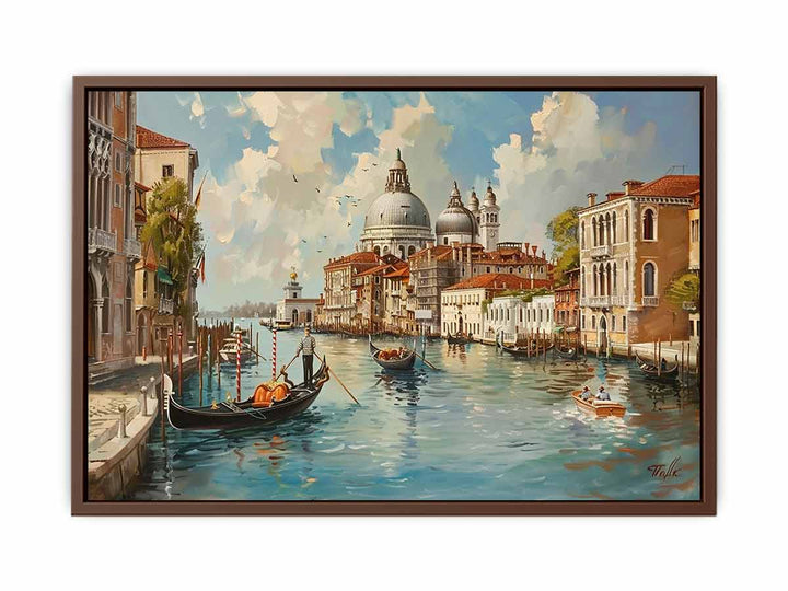 Venice with Gondola On The canal