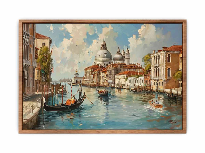 Venice with Gondola On The canal