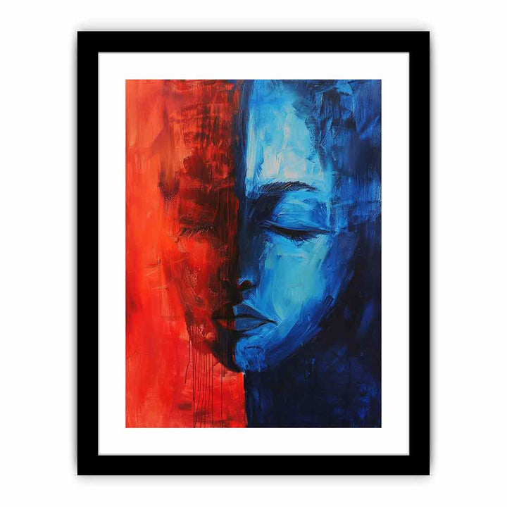 Blue Red Art Painting