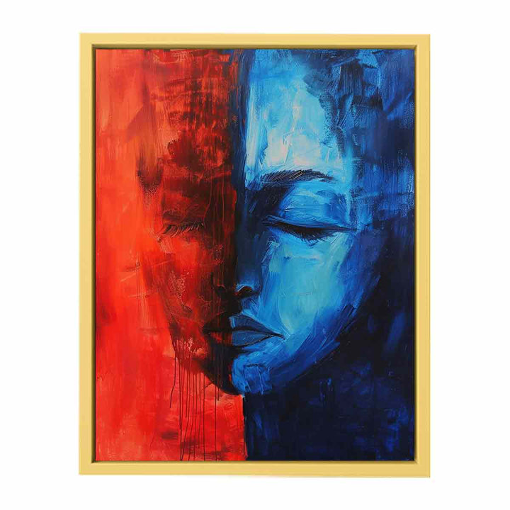 Blue Red Art Painting