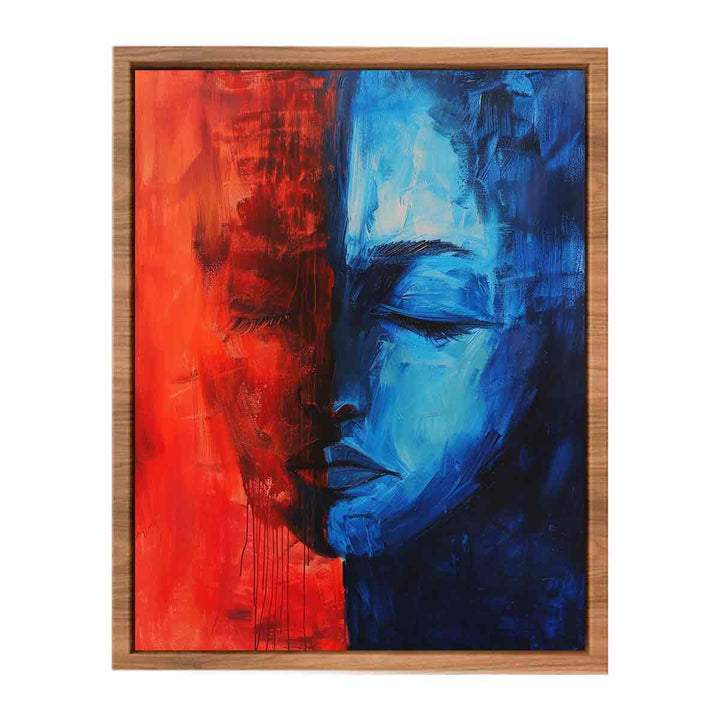 Blue Red Art Painting