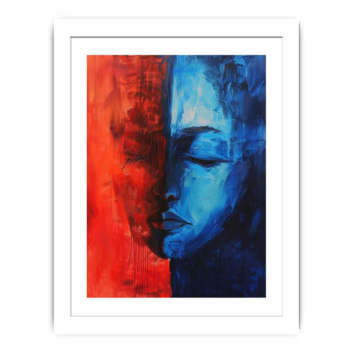 Blue Red Art Painting