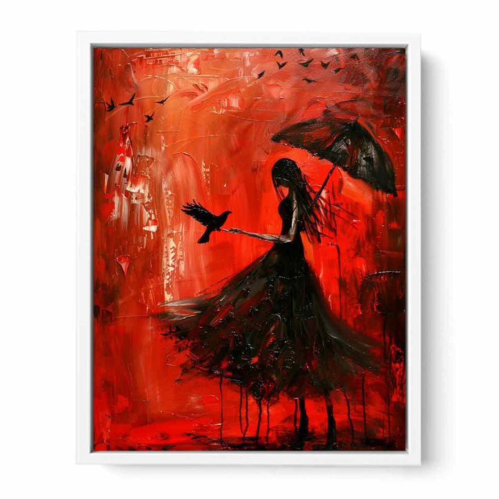 Red Black Art Painting