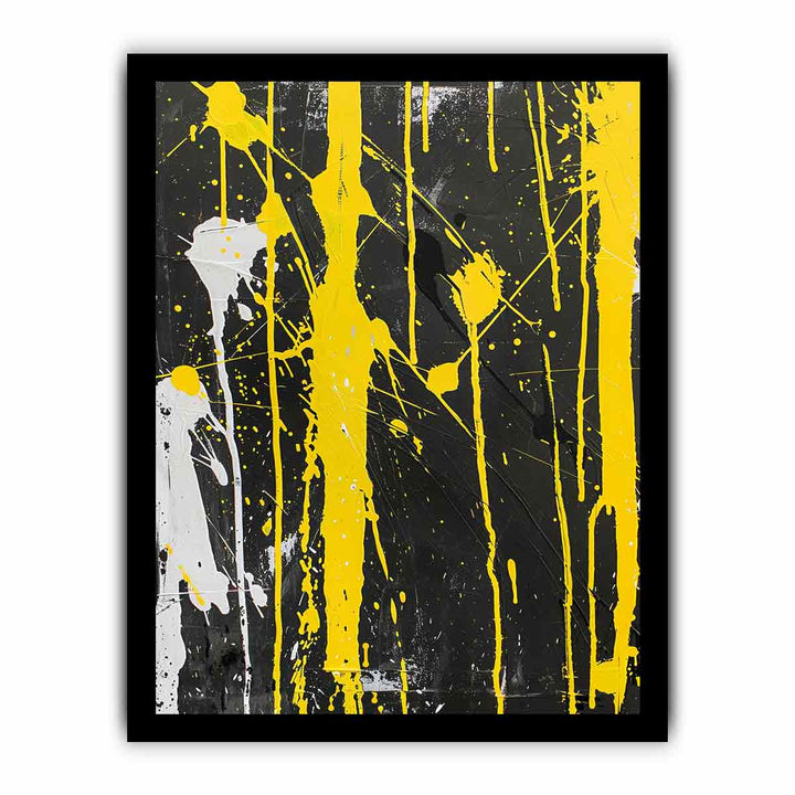 Yellow Abstract Art