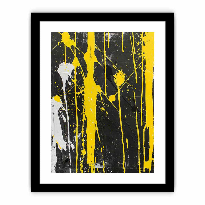 Yellow Abstract Art