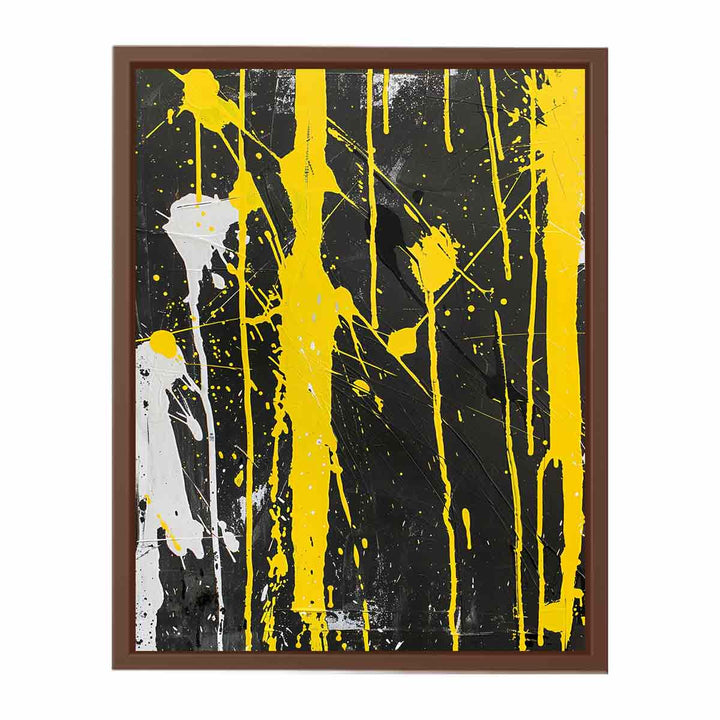 Yellow Abstract Art