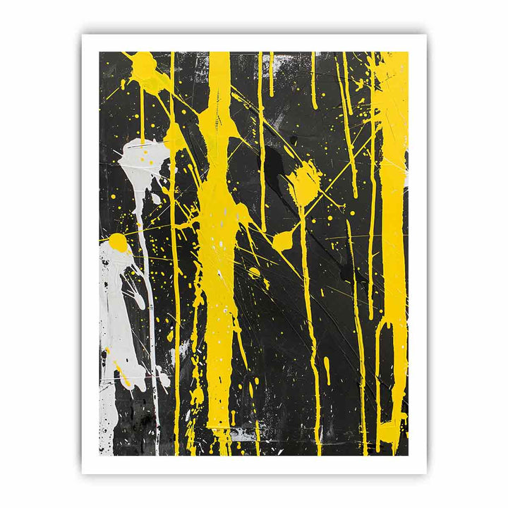 Yellow Abstract Art