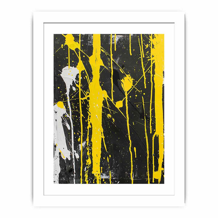 Yellow Abstract Art