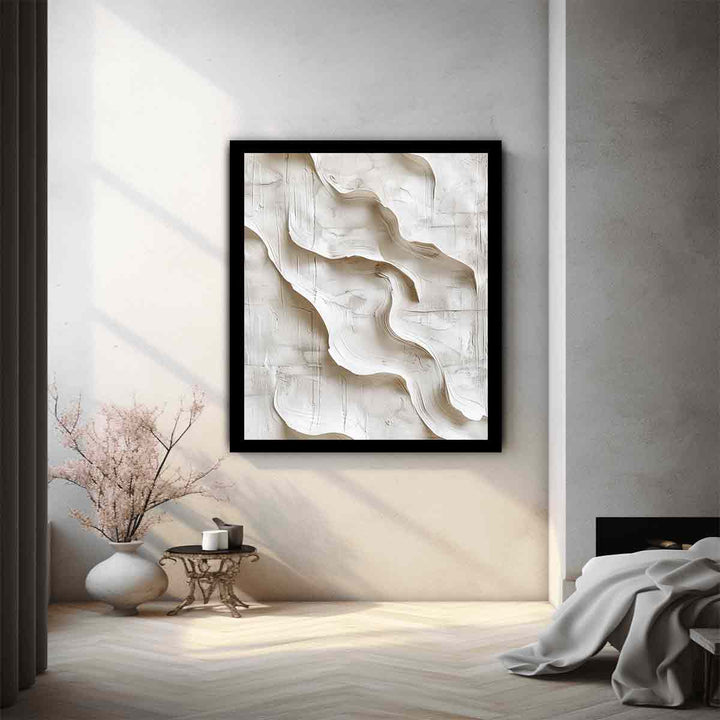 3D white Art Painting