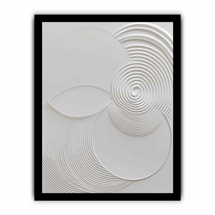 Minimalist Modern white Art Painting