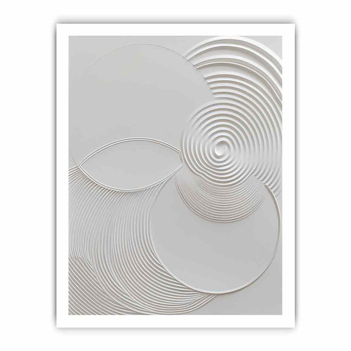 Minimalist Modern white Art Painting