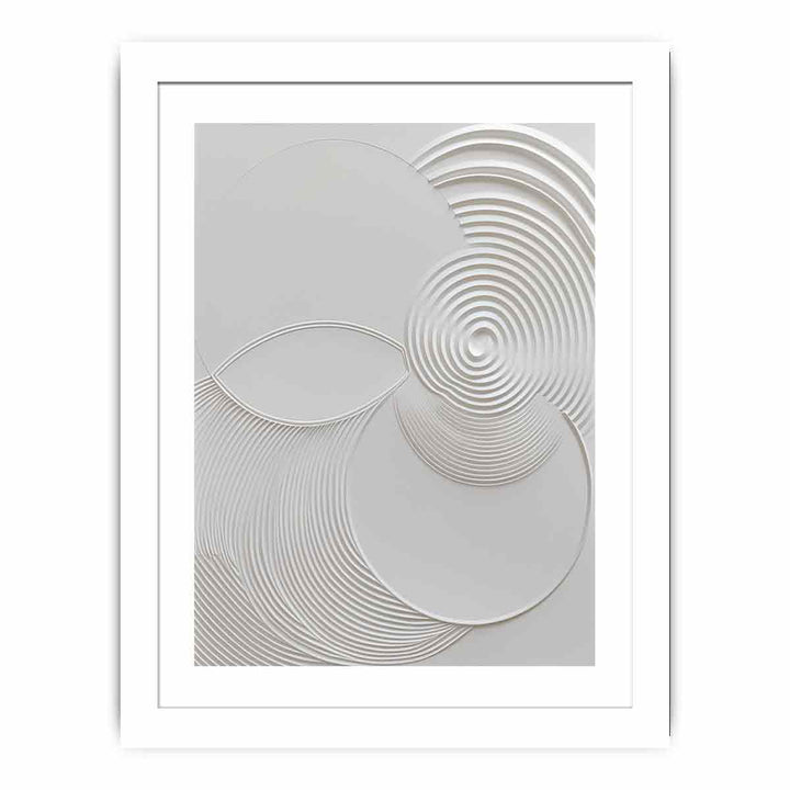 Minimalist Modern white Art Painting