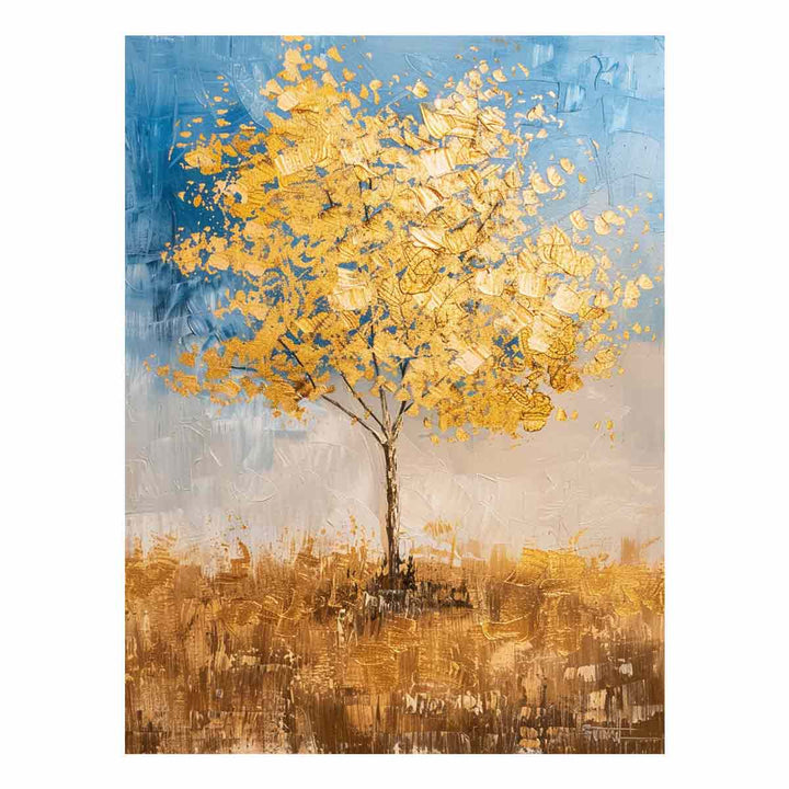 Gold Tree Painting