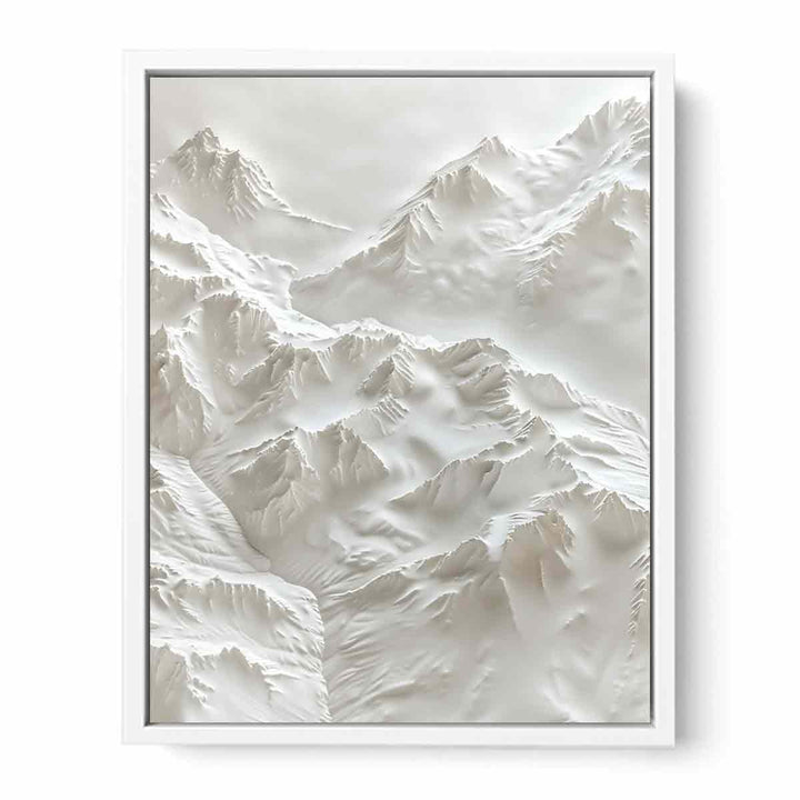 Textured Snow Mountian Painting