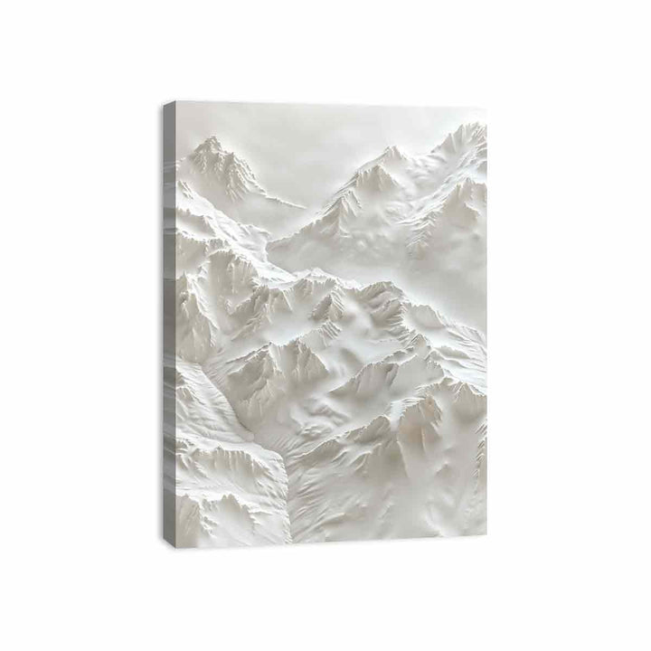 Textured Snow Mountian Painting